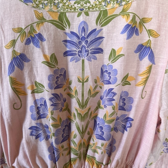 Elegant Pink Floral Maxi Dress NWT XS “a loves a” - Picture 8 of 15